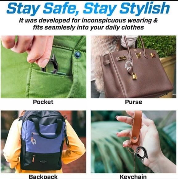 Cute Kitty Ears Ring, Self Defense Ring For Couples, & Men or Women - Picture 4 of 16